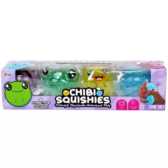 Chibi Squishies Stress & Sensory Balls - Colorful Waterbead 4 Pack - Picture 3 of 5